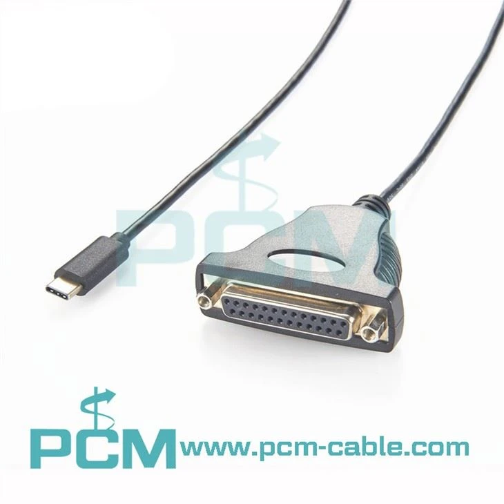 USB-C till DB25 parallelladapter