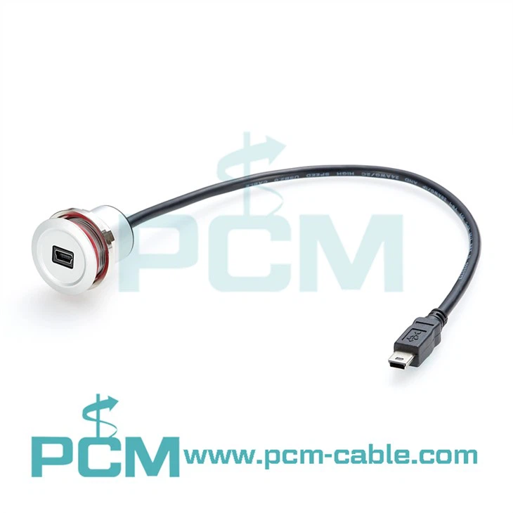 USB Mini B-kabel kompatibel med Harting