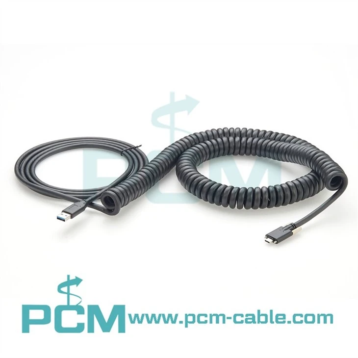 USB 3.1 Coiled Cable Type A to C 10m