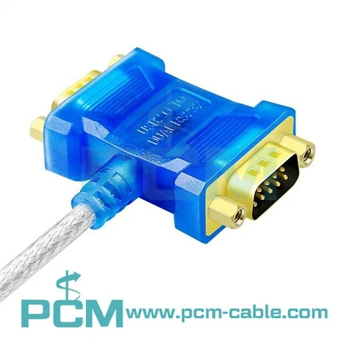 2-i-1 USB till RS232 seriell kabel