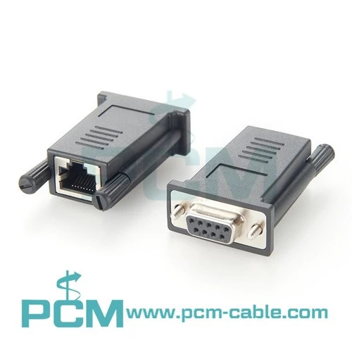 DB9 hona till RJ45 hona seriell modulär konsoladapter