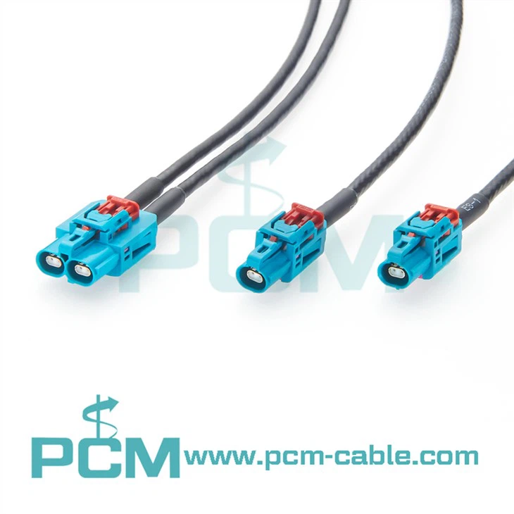 GEMnet Dual-Port To Dual Single-Port Automotive Ethernet delad kabel