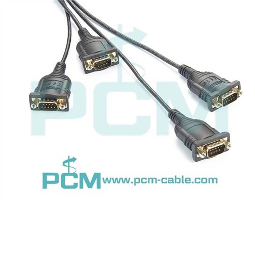 USB Type-C till 4-portars RS-232-kabel