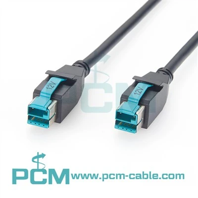 12V PoweredUSB hane till hane-kabel