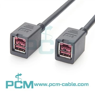 24V PoweredUSB hona till hona kabel