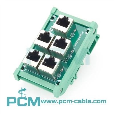 DIN Rail RJ45 Interface Module 5 Port