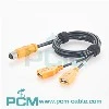 M12 A Code 8 Pins till Dual USB A-kabel