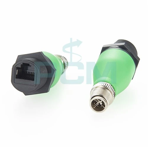 M12 X-kod till RJ45 panelmonteringsadaptrar