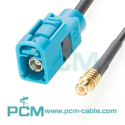 MCX Plug to Water Blue Fakra Jack -kabelmontering med RG -316 Coax
