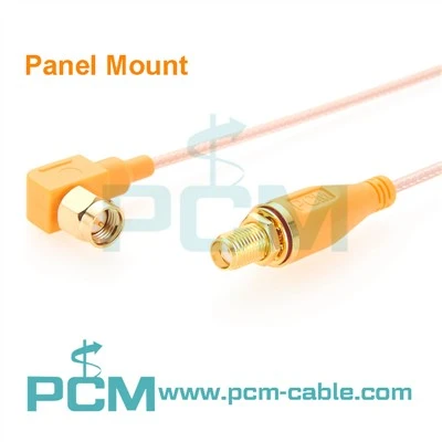 SMA hona panelfäste till SMA hane rät vinkel RG316 Pigtail-kabel